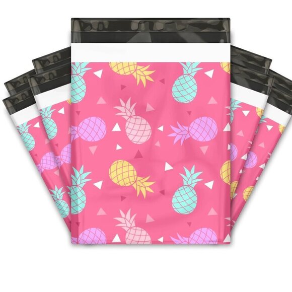 Pink Pineapple Poly Mailers, 10x13, Lot of 20 - Picture 1 of 1